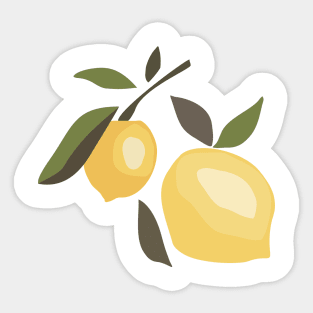 two lemons Sticker